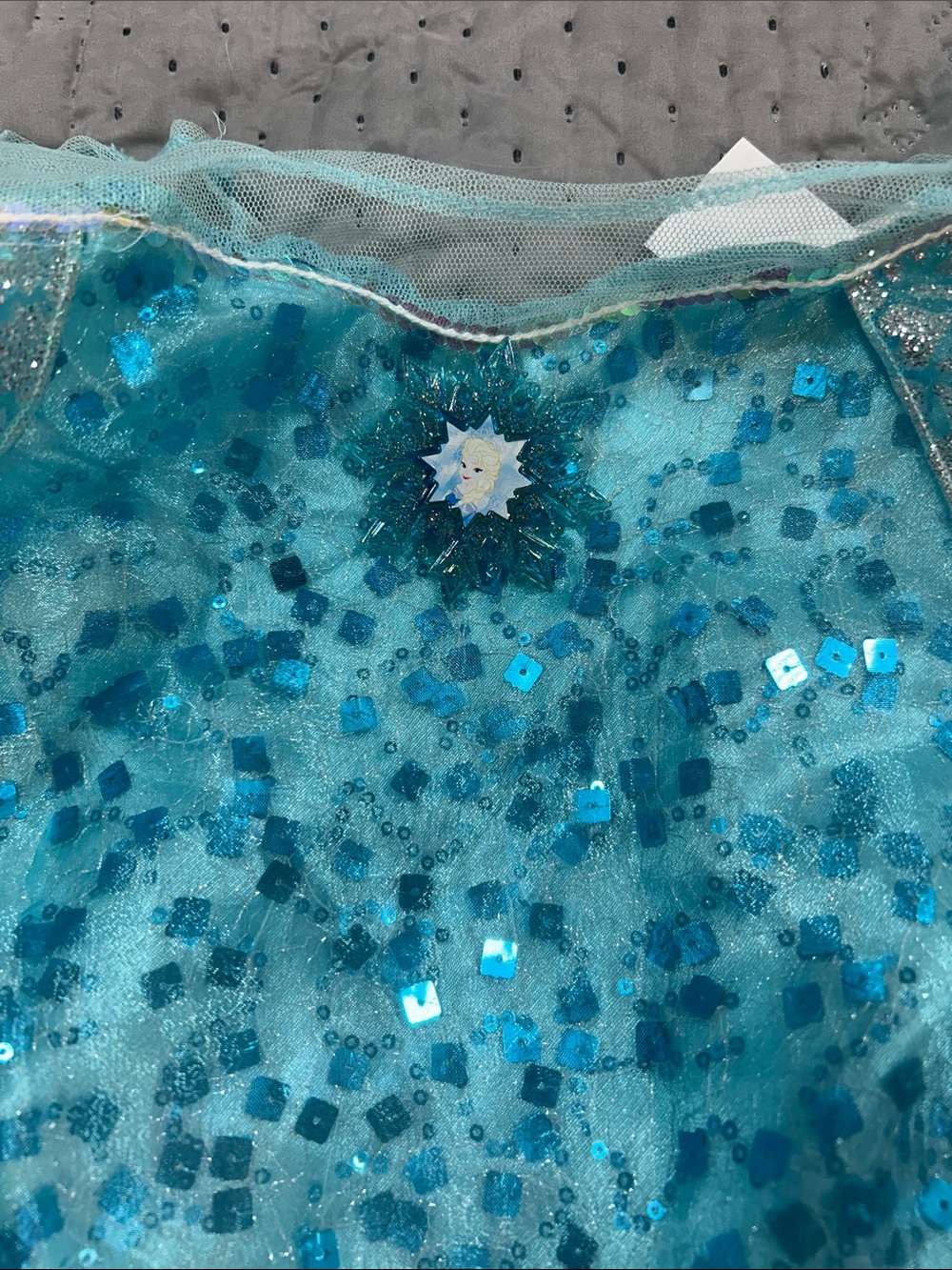 Pixar Elsa dress Blue Sparkle Princess Kids Costume Dress 7/8 - Picture 2 of 10